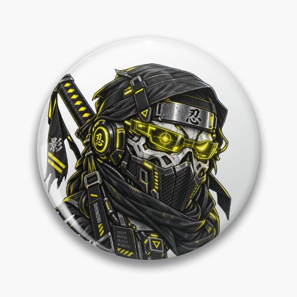 Item preview, Cyberpunk Techwear Cyber Shinobi Skull Art designed and sold by RiteshCenter .
