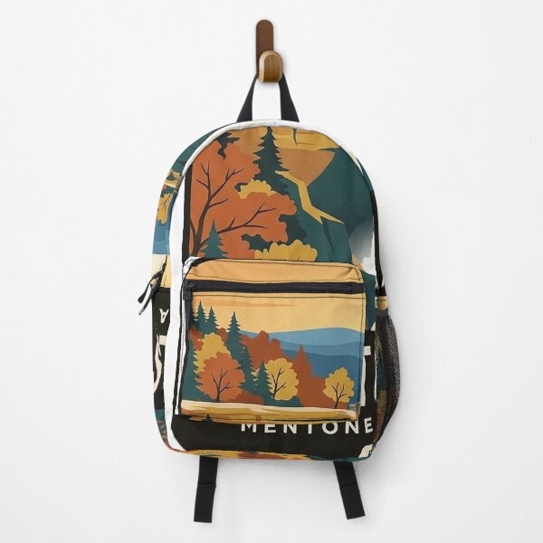 Item preview, DeSoto Falls Mentone Autumn Canyon Badge Sticker designed and sold by DetourDgn.