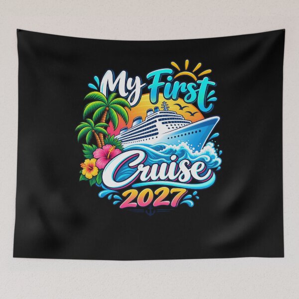 Item preview, My First Cruise 2027 Vacation Ocean Travel Cruiser Trip designed and sold by drawwiika+44.