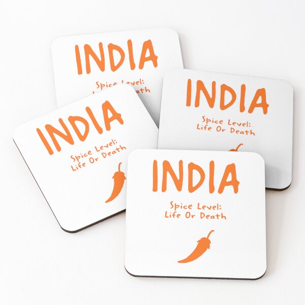 Item preview, India – "Spice Level: Life Or Death" Funny Quote Print designed and sold by MarkedArtPrints.