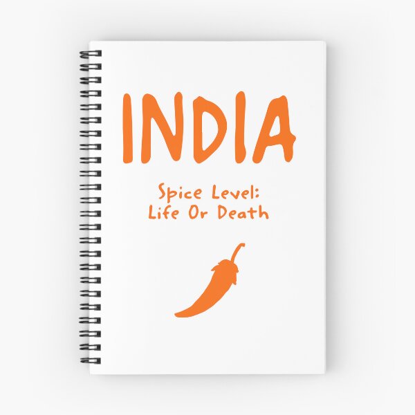 Item preview, India – "Spice Level: Life Or Death" Funny Quote Print designed and sold by MarkedArtPrints.