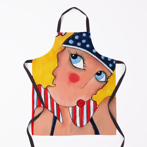 Item preview, Dreaming in Stripes – Retro Pop Art Blonde designed and sold by Diarta.
