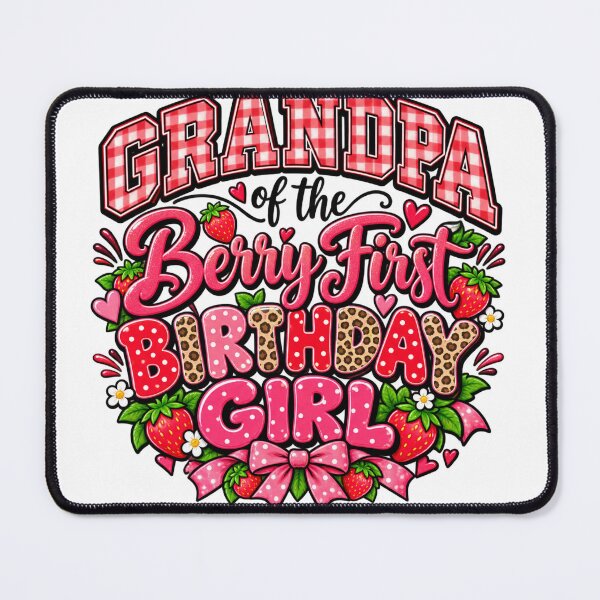 Item preview, Grandpa Of The Berry First Birthday Girl Grandfather Granddaughter 1st Birthday Strawberry Celebration designed and sold by drawwiika+44.