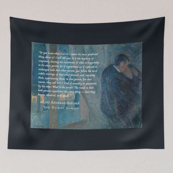 Item preview, Lou Andreas-Salomé quote: Do you know what love is? I mean the most profound thing about it? designed and sold by artbleed.