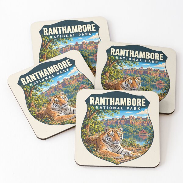 Item preview, Ranthambore National Park India – Vintage Tiger Safari Adventure designed and sold by Gideon Emmerich.