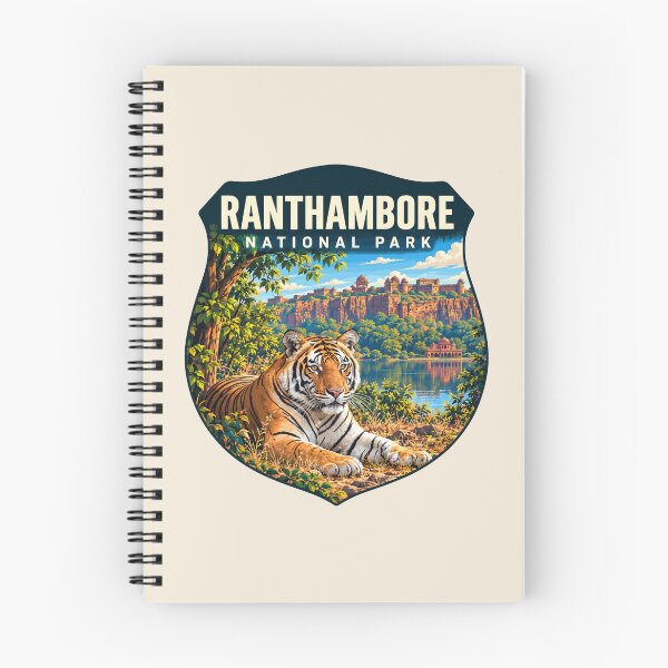 Item preview, Ranthambore National Park India – Vintage Tiger Safari Adventure designed and sold by Gideon Emmerich.
