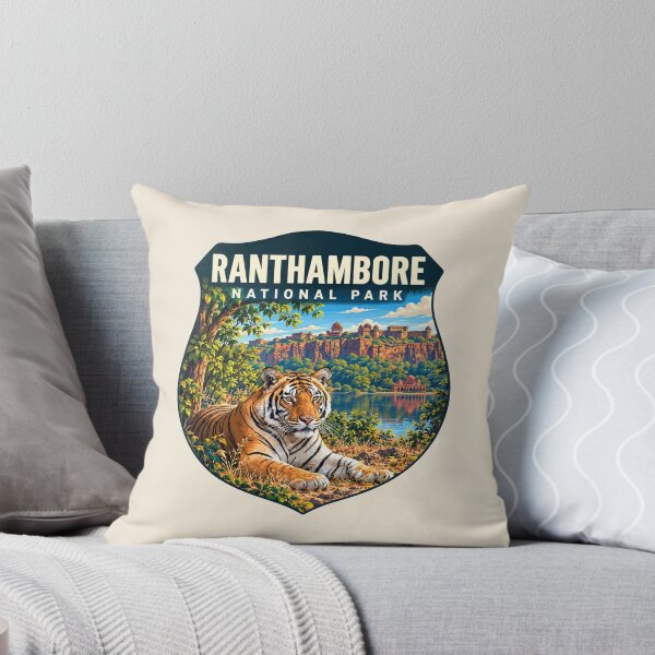 Item preview, Ranthambore National Park India – Vintage Tiger Safari Adventure designed and sold by Gideon Emmerich.
