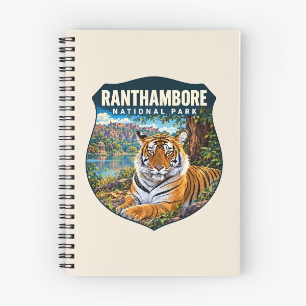Item preview, Ranthambore National Park India – Vintage Tiger Safari Adventure designed and sold by Gideon Emmerich.