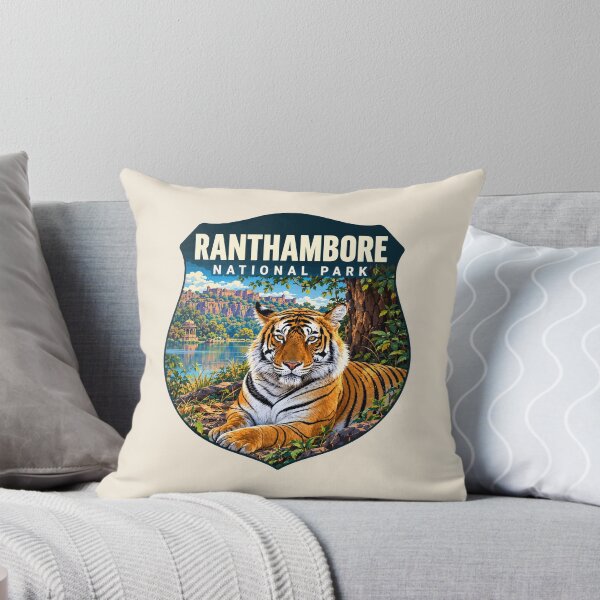 Item preview, Ranthambore National Park India – Vintage Tiger Safari Adventure designed and sold by Gideon Emmerich.