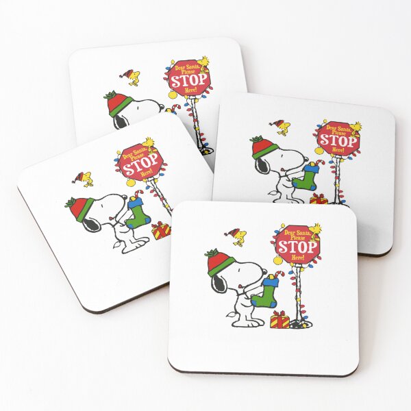Item preview, Snoopy Christmas Dear Santa Stop Here designed and sold by shanaeartists.