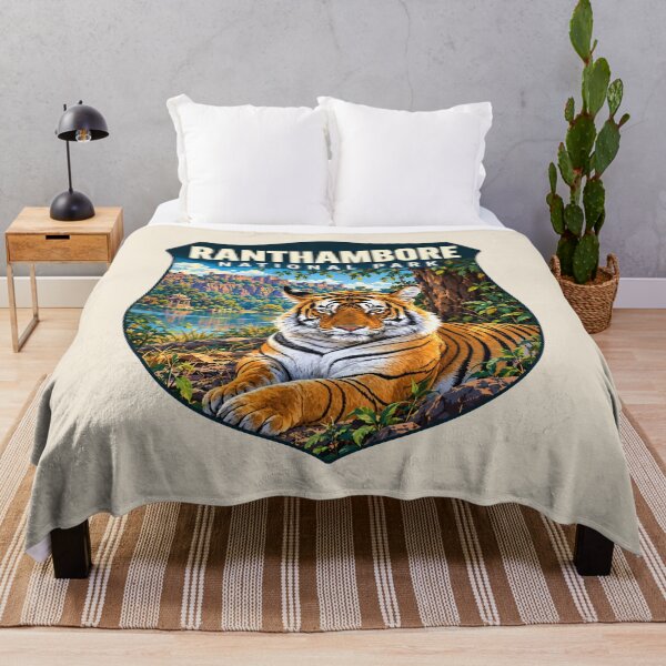 Item preview, Ranthambore National Park India – Vintage Tiger Safari Adventure designed and sold by Gideon Emmerich.