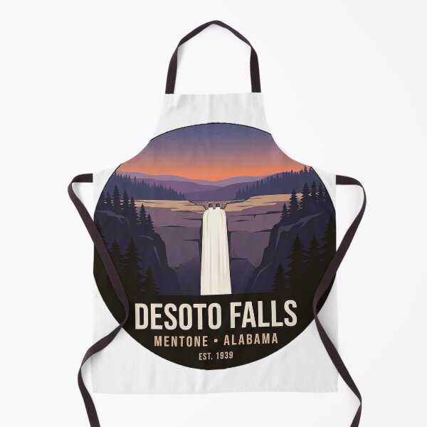 Item preview, DeSoto Falls Mentone Twilight Canyon Badge Sticker designed and sold by DetourDgn.