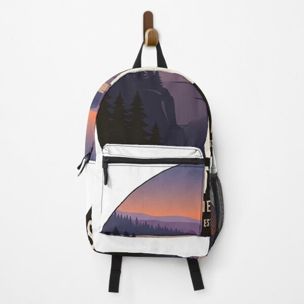 Item preview, DeSoto Falls Mentone Twilight Canyon Badge Sticker designed and sold by DetourDgn.