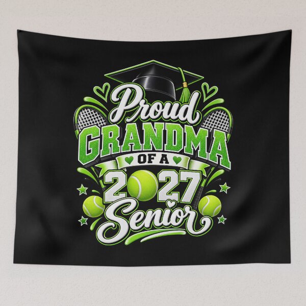 Item preview, Proud Grandma Of A 2027 Senior Tennis Graduation Grandparent Class Of 2027 designed and sold by drawwiika+44.