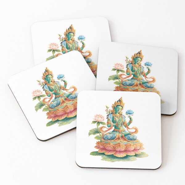 Item preview, Green Tara on Lotus Flower designed and sold by Instant Printing.