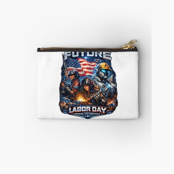 Item preview, Futuristic workday, patriotic American style, cyberpunk workforce. designed and sold by Nela-&-Lena.