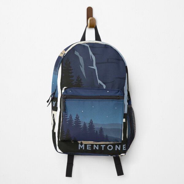 Item preview, DeSoto Falls Mentone Starry Night Canyon Badge Sticker designed and sold by DetourDgn.