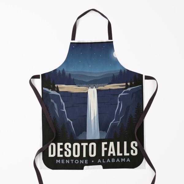Item preview, DeSoto Falls Mentone Starry Night Canyon Badge Sticker designed and sold by DetourDgn.
