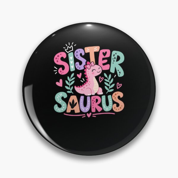 Item preview, Sister Saurus Dinosaur Family Sister Sibling Gift designed and sold by drawwiika+44.