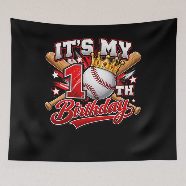 Item preview, It's My 10Th Birthday Baseball  designed and sold by drawwiika+44.