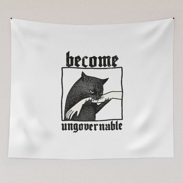 Item preview, Become Ungovernable Cat designed and sold by 68MadagascarZoo.