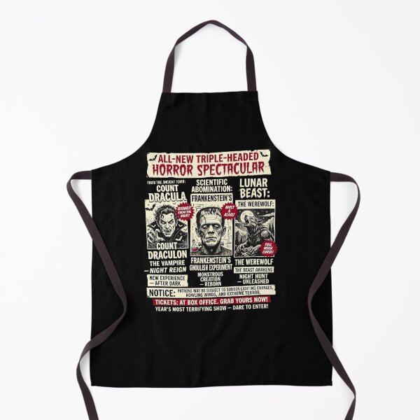 Item preview, Triple-Headed Horror Spectacular Vintage Monster Art-17 designed and sold by JordonWeissnat.