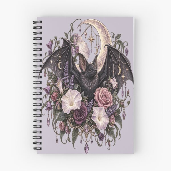 Item preview, Celestial Bat Moonflower Gothic Garden designed and sold by SasmitaStudioCo.