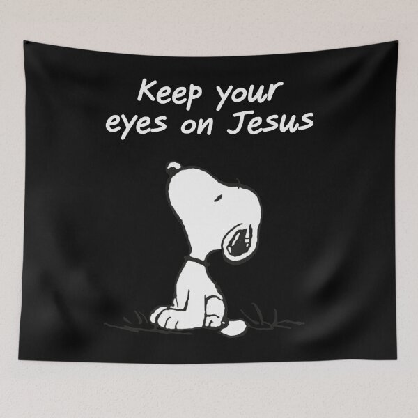 Item preview, Snoopy Keep Your Eyes On Jesus designed and sold by MeadVera.