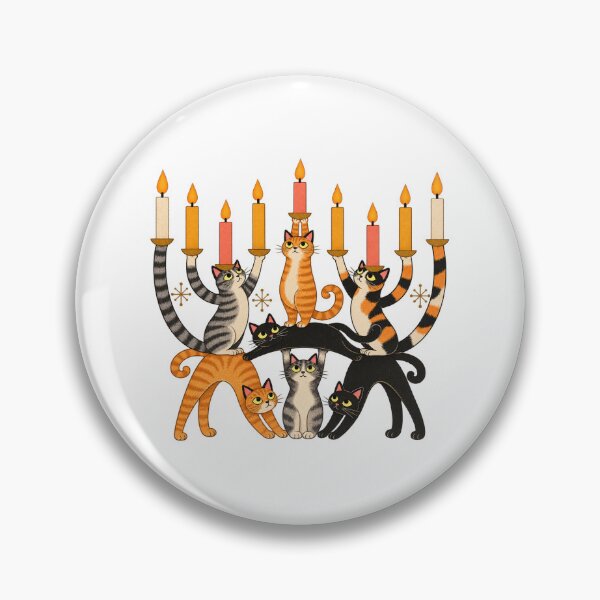 Item preview, Cat Menorah Hanukkah designed and sold by 68MadagascarZoo.