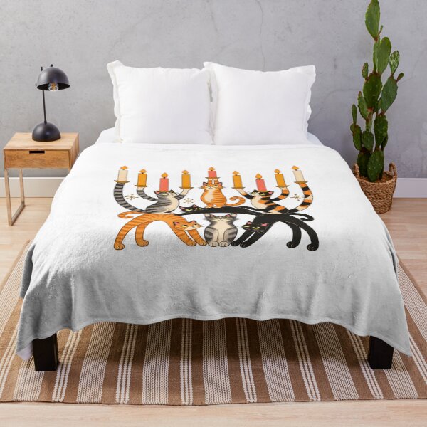 Item preview, Cat Menorah Hanukkah designed and sold by 68MadagascarZoo.