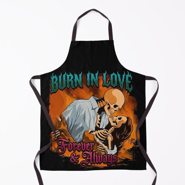 Item preview, Burn in Love - Skeleton Lovers Gothic Romantic Tattoo Art designed and sold by BrainConstip.