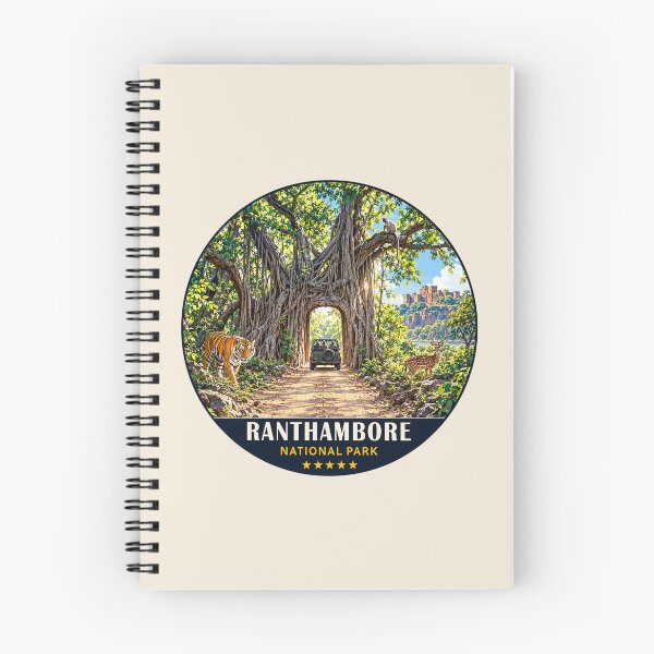 Item preview, Ranthambore National Park India – Vintage Tiger Safari Adventure designed and sold by Gideon Emmerich.