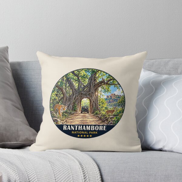 Item preview, Ranthambore National Park India – Vintage Tiger Safari Adventure designed and sold by Gideon Emmerich.