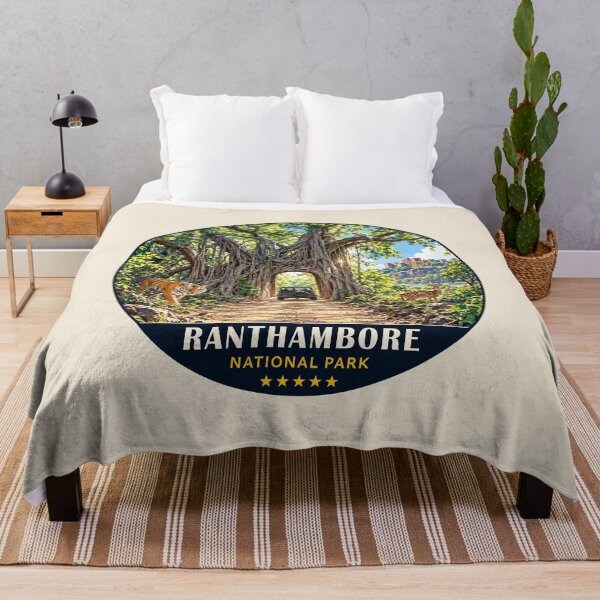 Item preview, Ranthambore National Park India – Vintage Tiger Safari Adventure designed and sold by Gideon Emmerich.