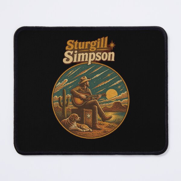 Item preview, Sturgill Simpson Desert Guitar Dog Vintage Art-29 designed and sold by JordonWeissnat.