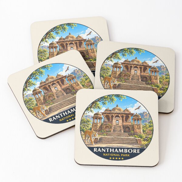 Item preview, Ranthambore National Park India – Vintage Tiger Safari Adventure designed and sold by Gideon Emmerich.