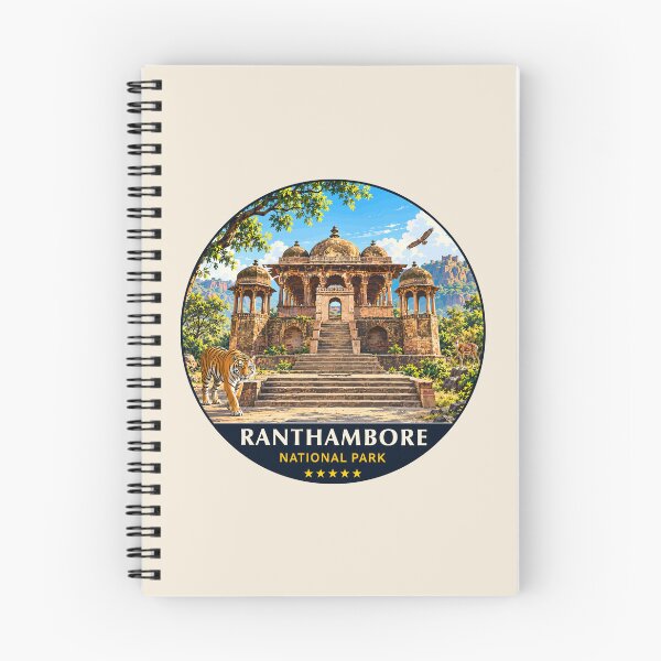 Item preview, Ranthambore National Park India – Vintage Tiger Safari Adventure designed and sold by Gideon Emmerich.