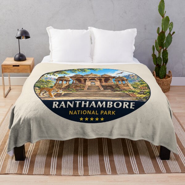 Item preview, Ranthambore National Park India – Vintage Tiger Safari Adventure designed and sold by Gideon Emmerich.