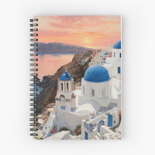 Item preview, Greek Island Coastal Village designed and sold by ZYVARENNE.