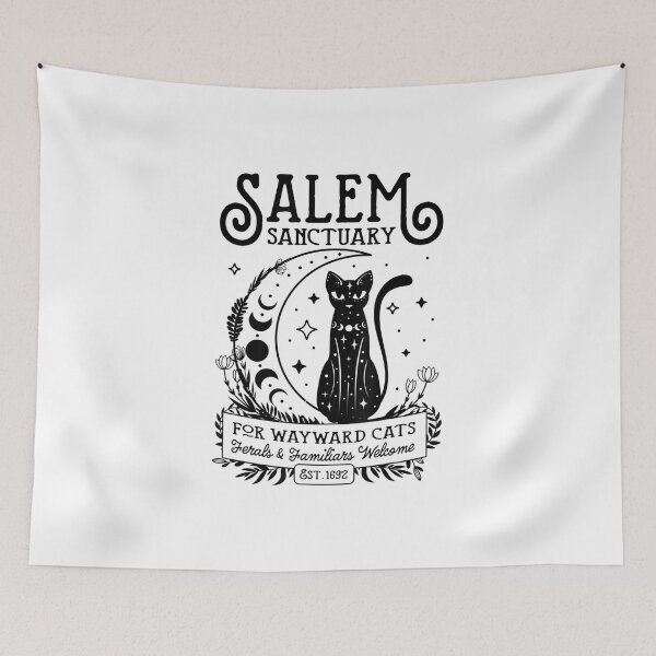 Item preview, Funny Witch Salem Home For Wayward Black Cats 1692 Halloween  designed and sold by River Silva.