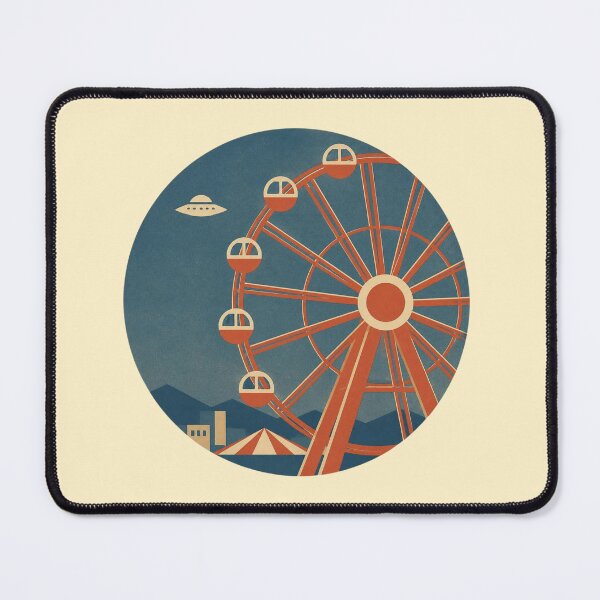 Item preview, Retro UFO – Night Ferris Wheel designed and sold by mellow-koko.