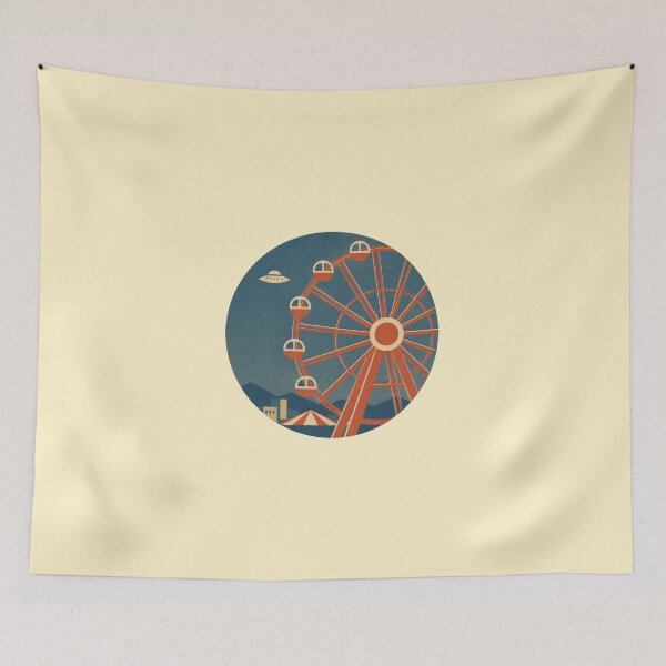 Item preview, Retro UFO – Night Ferris Wheel designed and sold by mellow-koko.