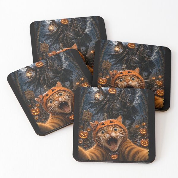 Item preview, Spooky Cat Selfie With Headless Horseman-6 designed and sold by JordonWeissnat.