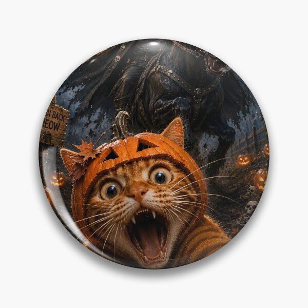 Item preview, Spooky Cat Selfie With Headless Horseman-6 designed and sold by JordonWeissnat.