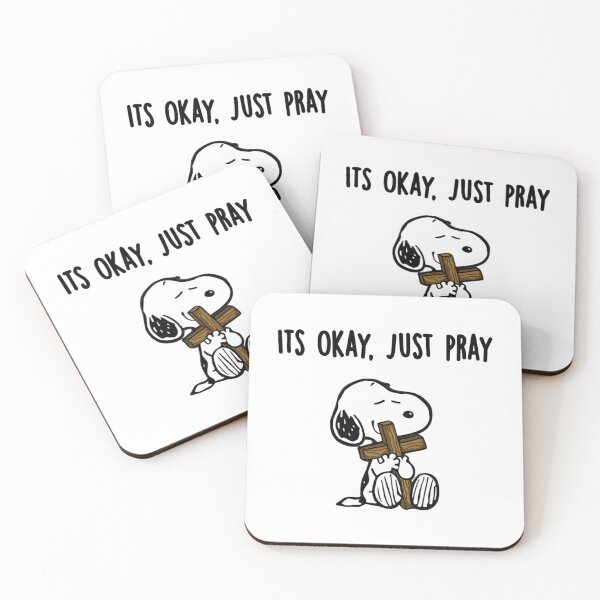 Item preview, Snoopy - Peanuts it's okay . Just Pray designed and sold by MeadVera.
