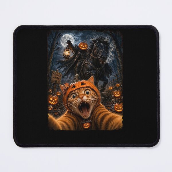Item preview, Spooky Cat Selfie With Headless Horseman-6 designed and sold by JordonWeissnat.
