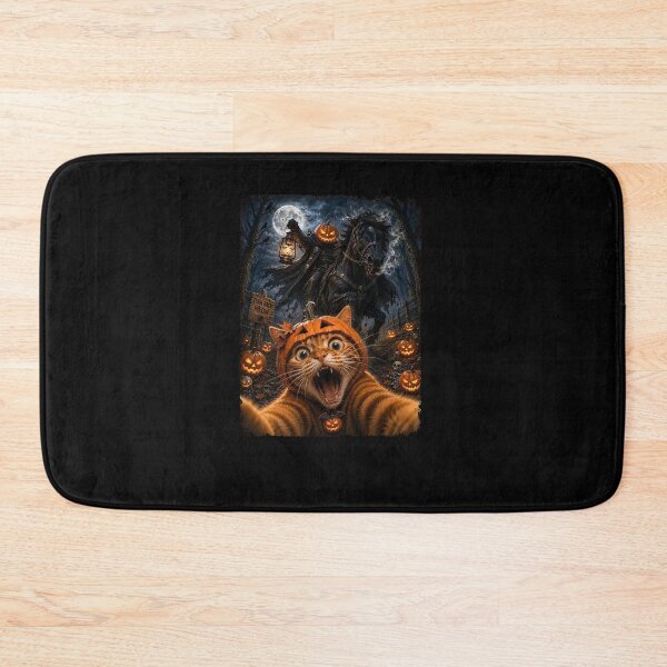Item preview, Spooky Cat Selfie With Headless Horseman-6 designed and sold by JordonWeissnat.