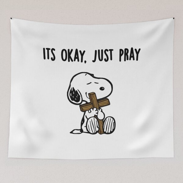 Item preview, Snoopy - Peanuts it's okay . Just Pray designed and sold by MeadVera.