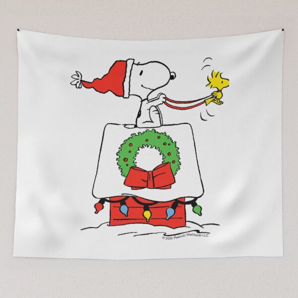 Item preview, Snoopy Christmas Dog on Cozy Holiday House  designed and sold by shanaeartists.