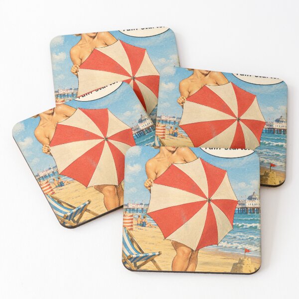 Item preview, Seaside Postcard: Umbrella designed and sold by halibutgoatramb.